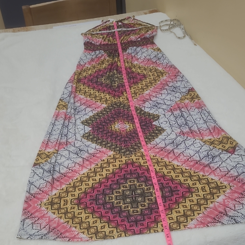 🚨2/$20🚨    London Times Pink and Yellow Stretch Maxi
